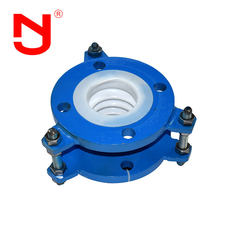 150 Psi Galvanisiertes PTFE Schläger Expansionsverbindung Exzellente chemische Beständigkeit Kohlenstoffstahl Flansche