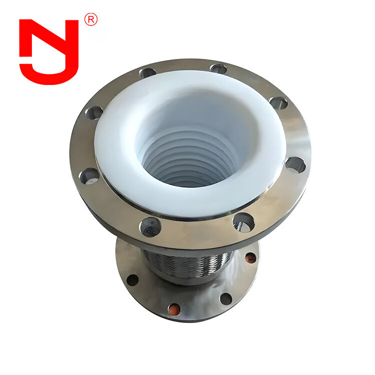 PTFE-ausgekleideter Edelstahl-Drahtgeflecht-Wellrohrschlauch DN8-DN400 für Hochleistungs-Fluidtransfer