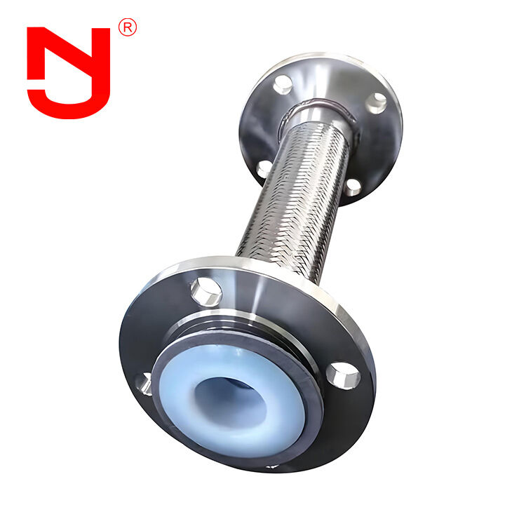 PTFE-ausgekleideter Edelstahl-Drahtgeflecht-Wellrohrschlauch DN8-DN400 für Hochleistungs-Fluidtransfer