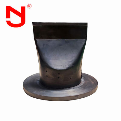 DN500 SS304 Flanschtyp Abwassergummi-Emballenzapfen mit SS316 Flansch- und Klemmanschluss