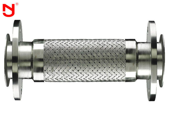 Doppeltes Draht-Metall flocht Schlauch-Stahl-Gurt-Netz, das beide Enden das korrosionsbeständige Verbindungsstück flanschen